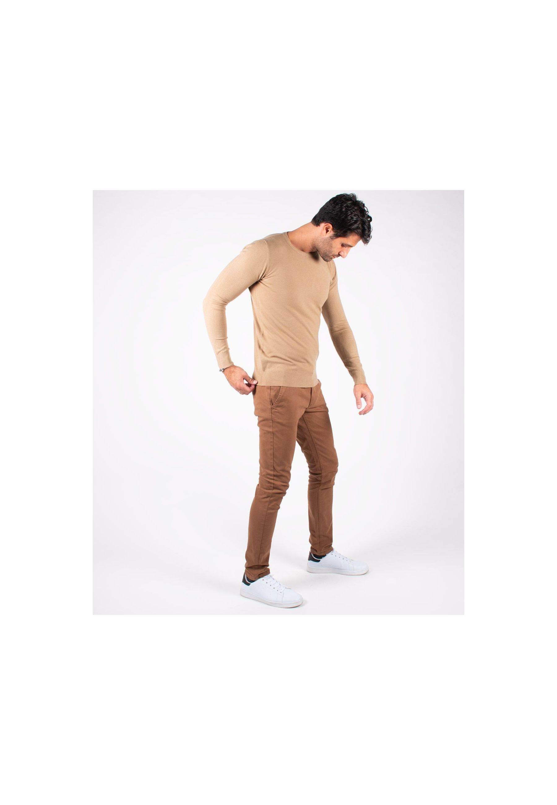 Pantalon chino camel