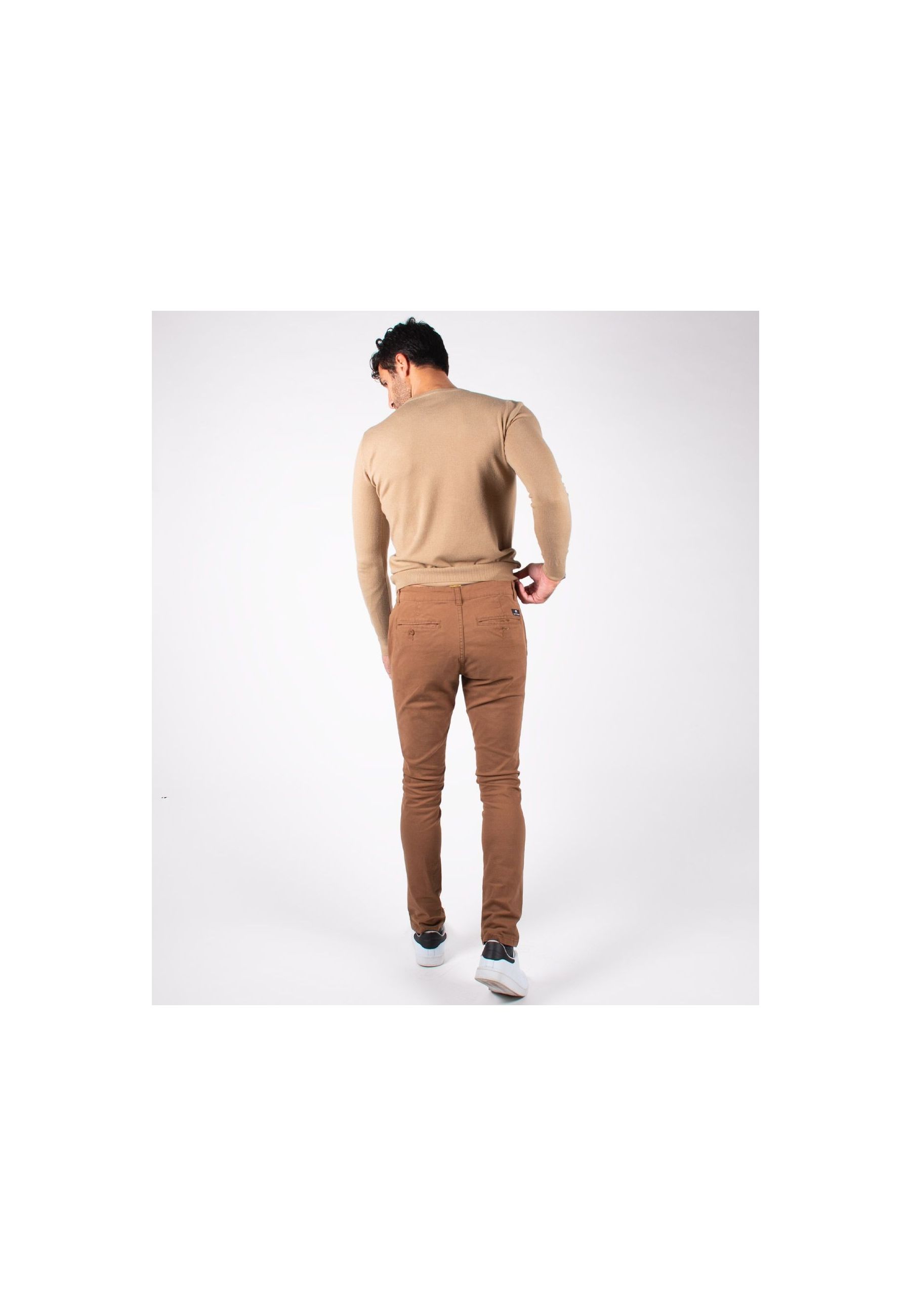 Pantalon chino camel