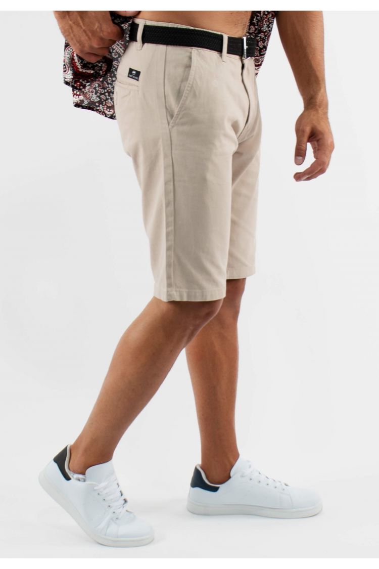 Short unicolore beige