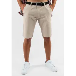 Short unicolore beige