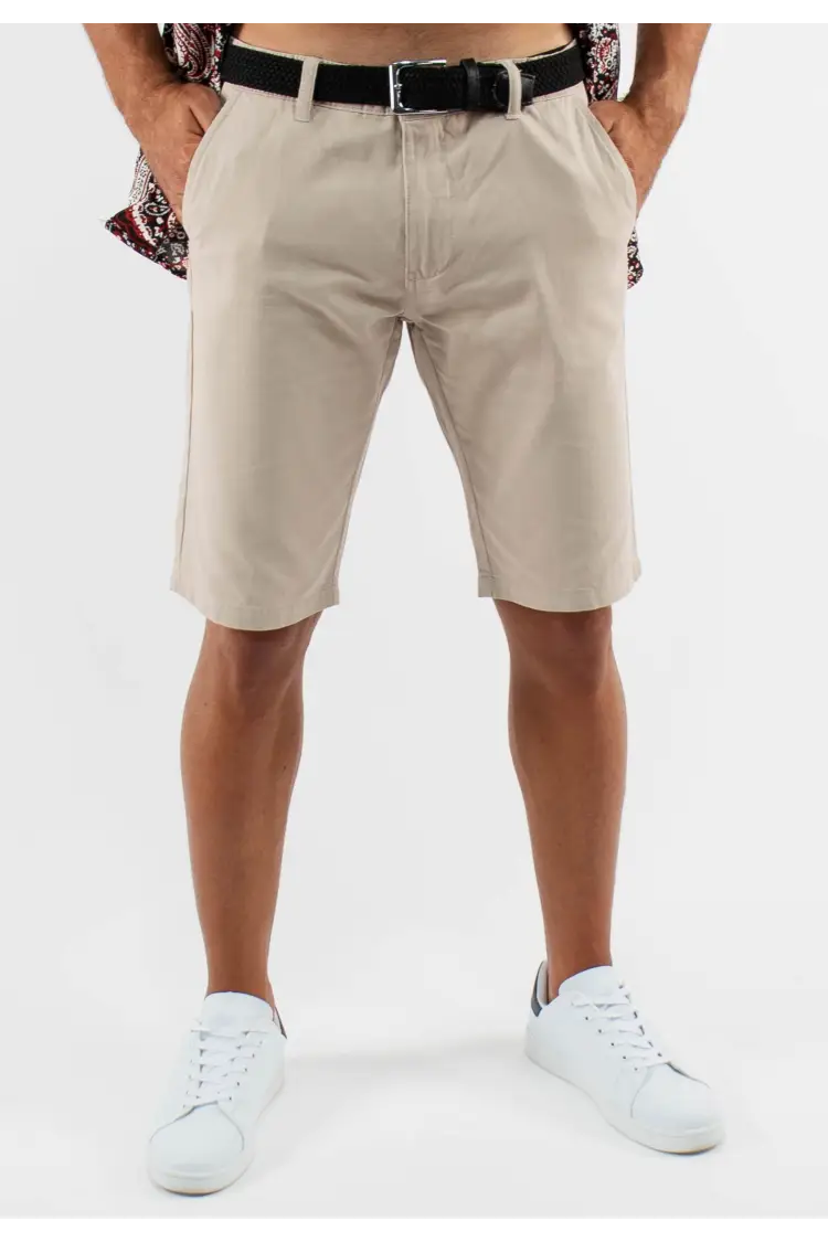 Short unicolore beige