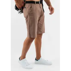Short unicolore taupe