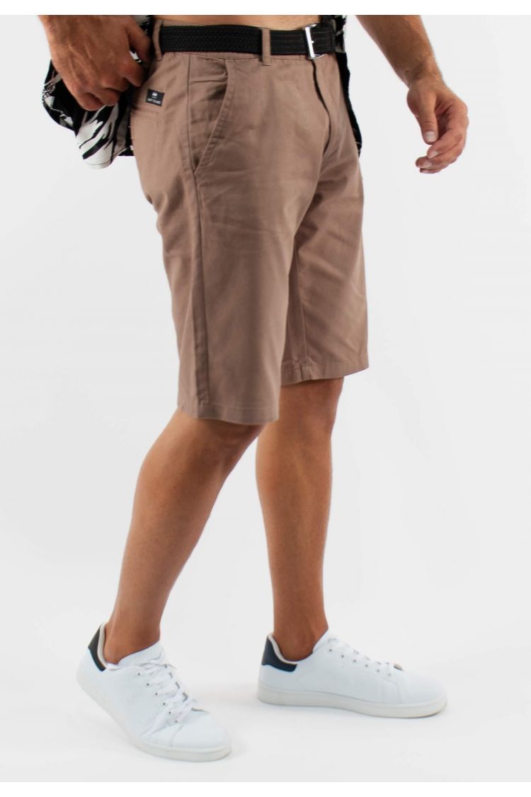 Short unicolore taupe