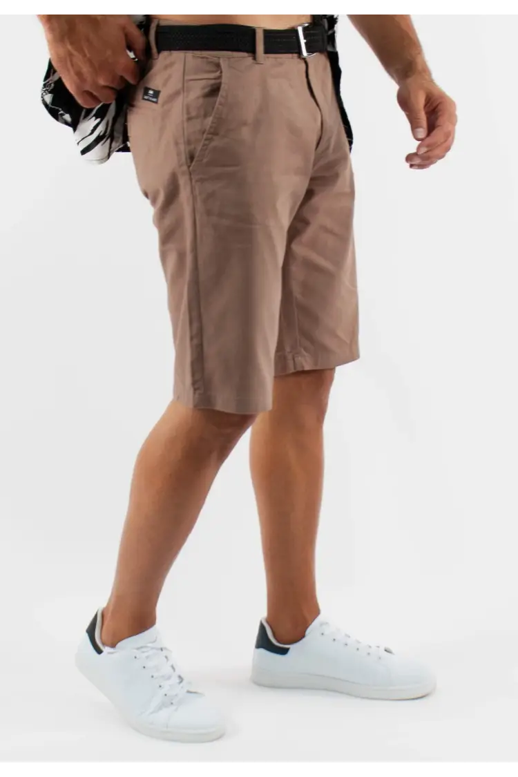 Short unicolore taupe