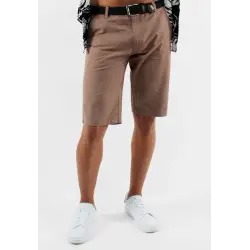 Short unicolore taupe