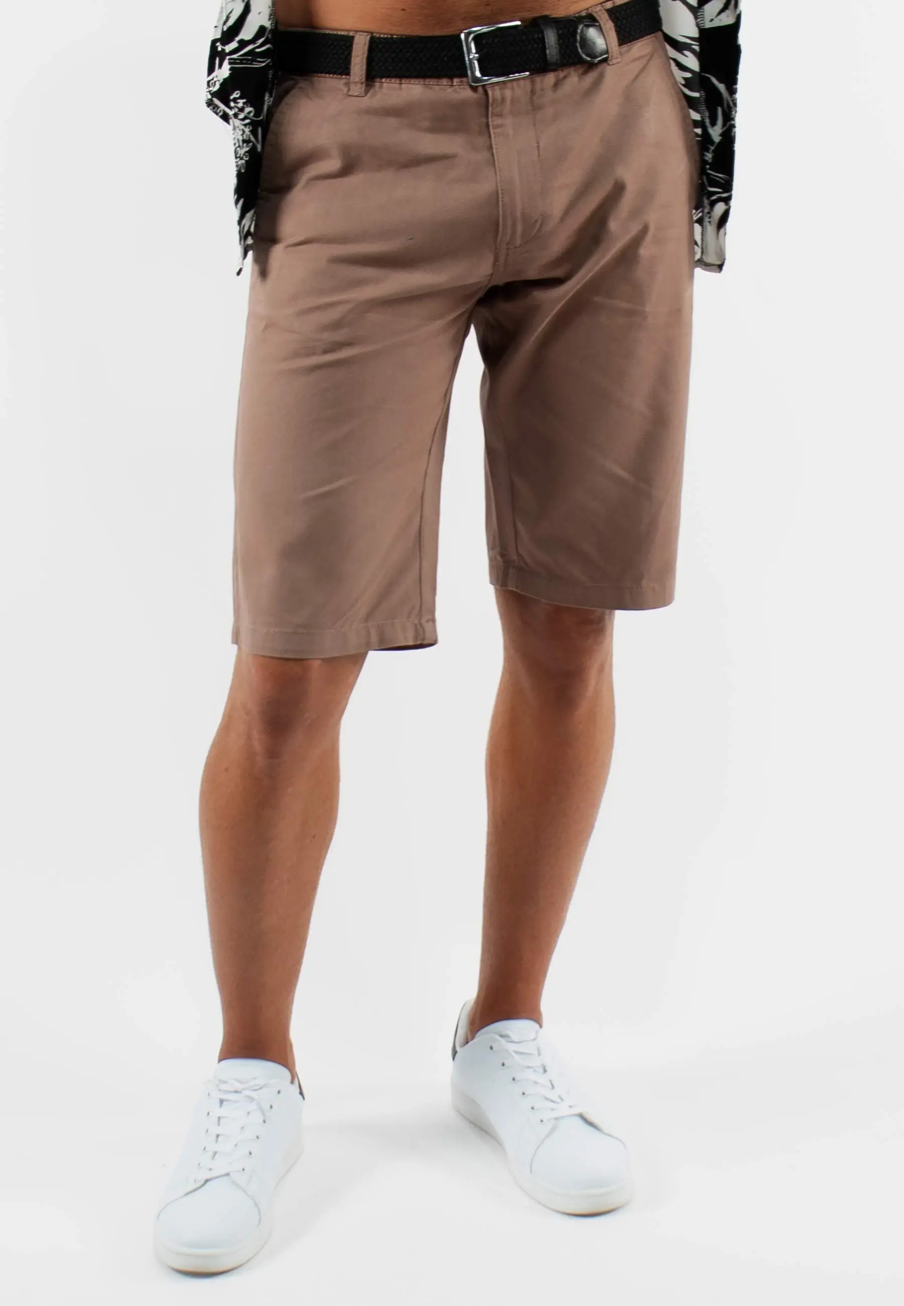 Short unicolore taupe