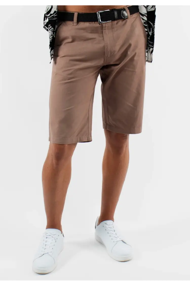 Short unicolore taupe