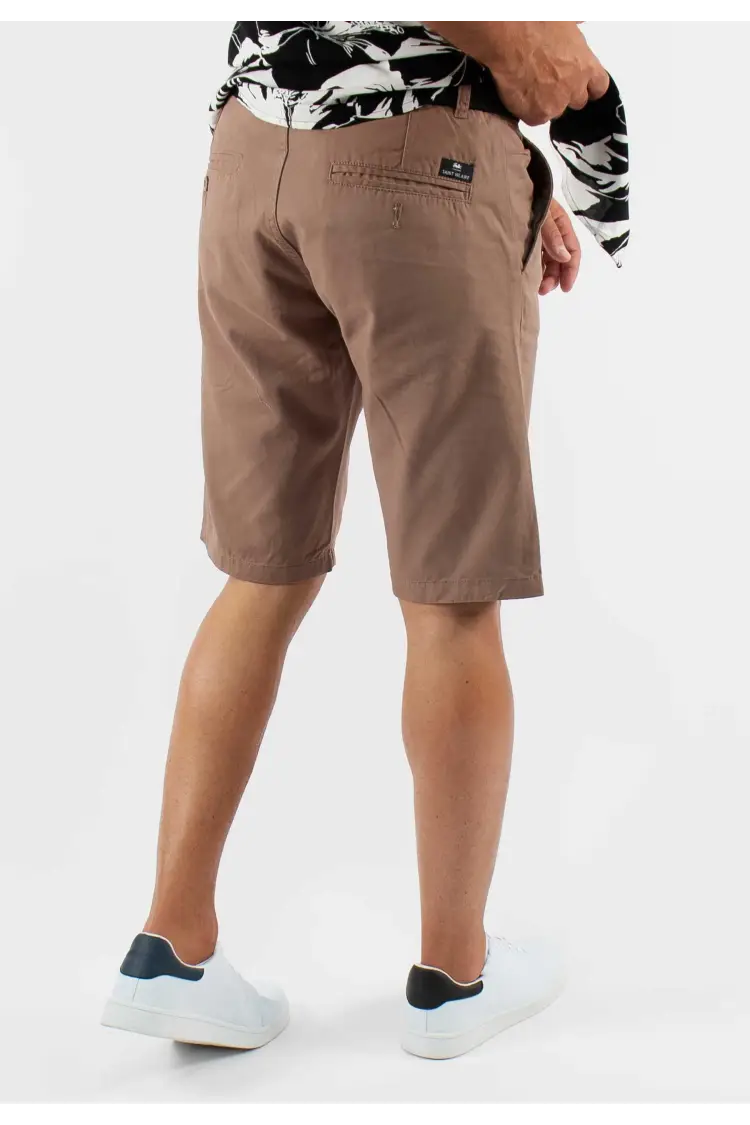 Short unicolore taupe
