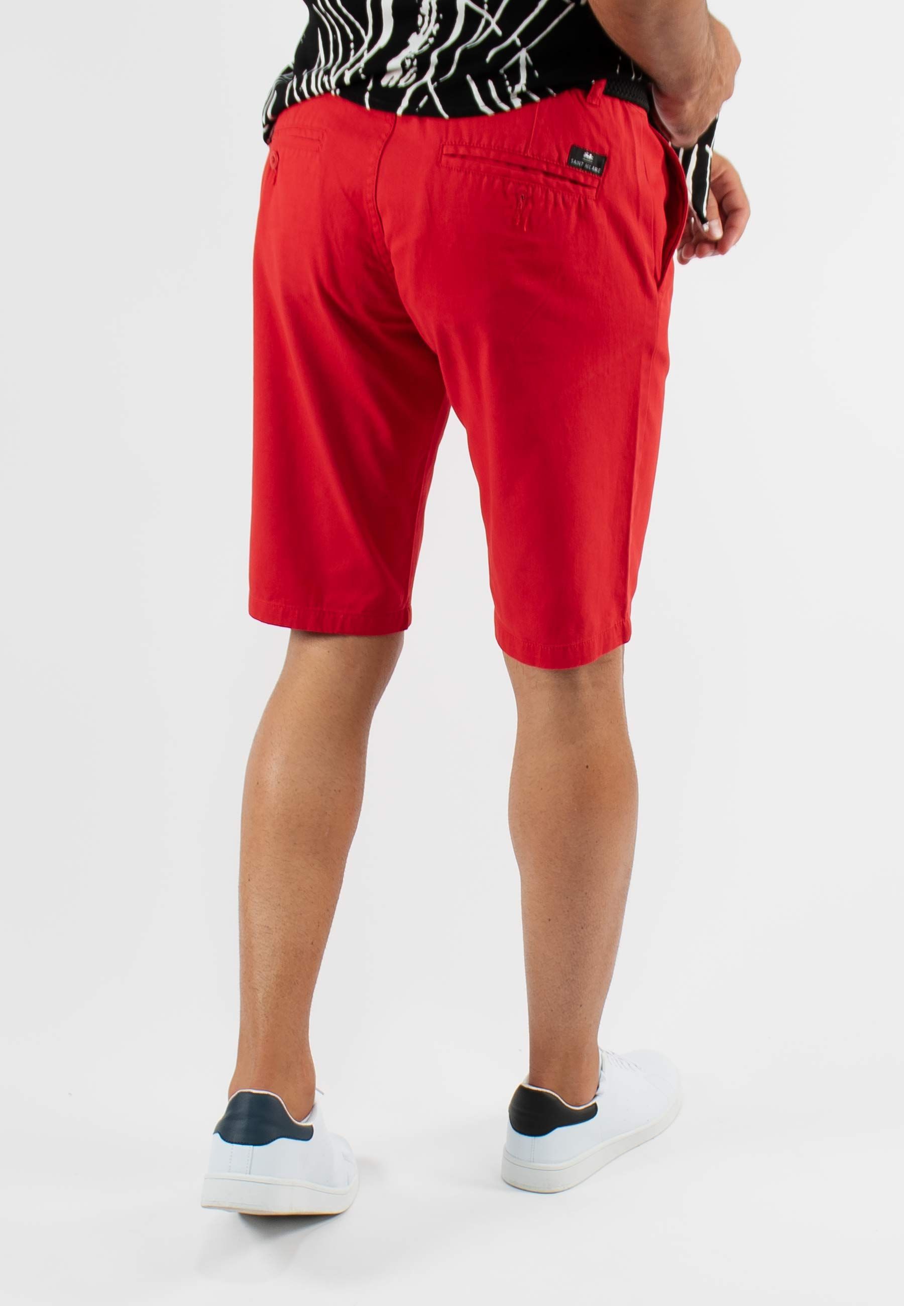 Short unicolore rouge