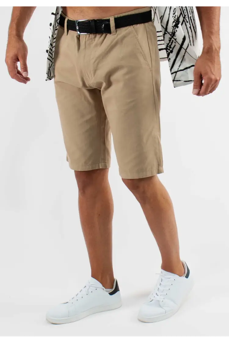 Short unicolore sable