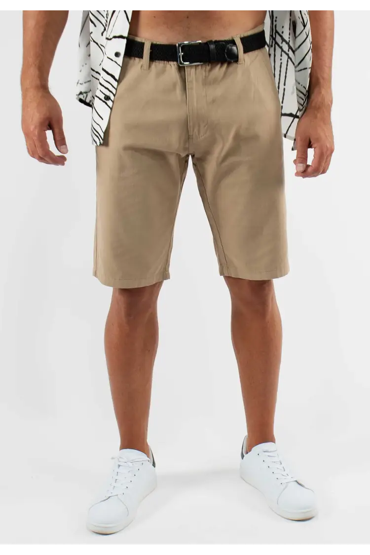 Short unicolore sable