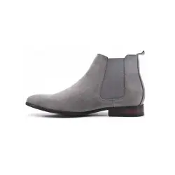 Bottines en suédine gris