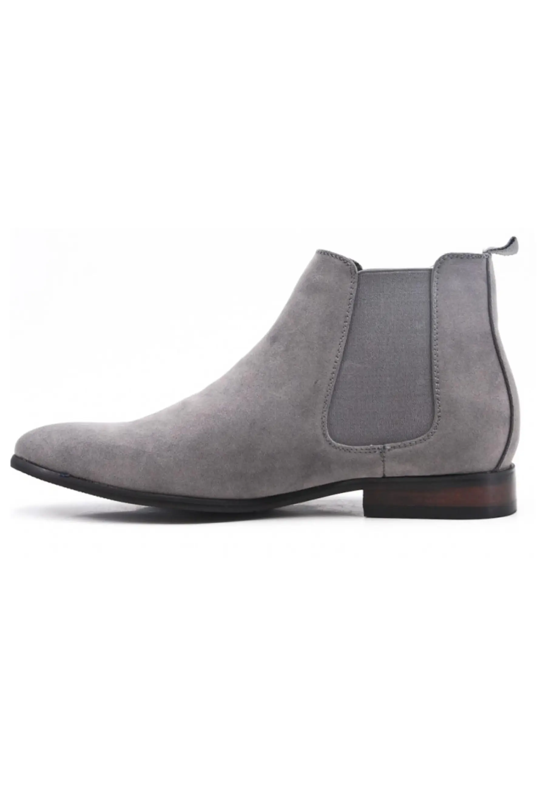 Bottines en suédine gris