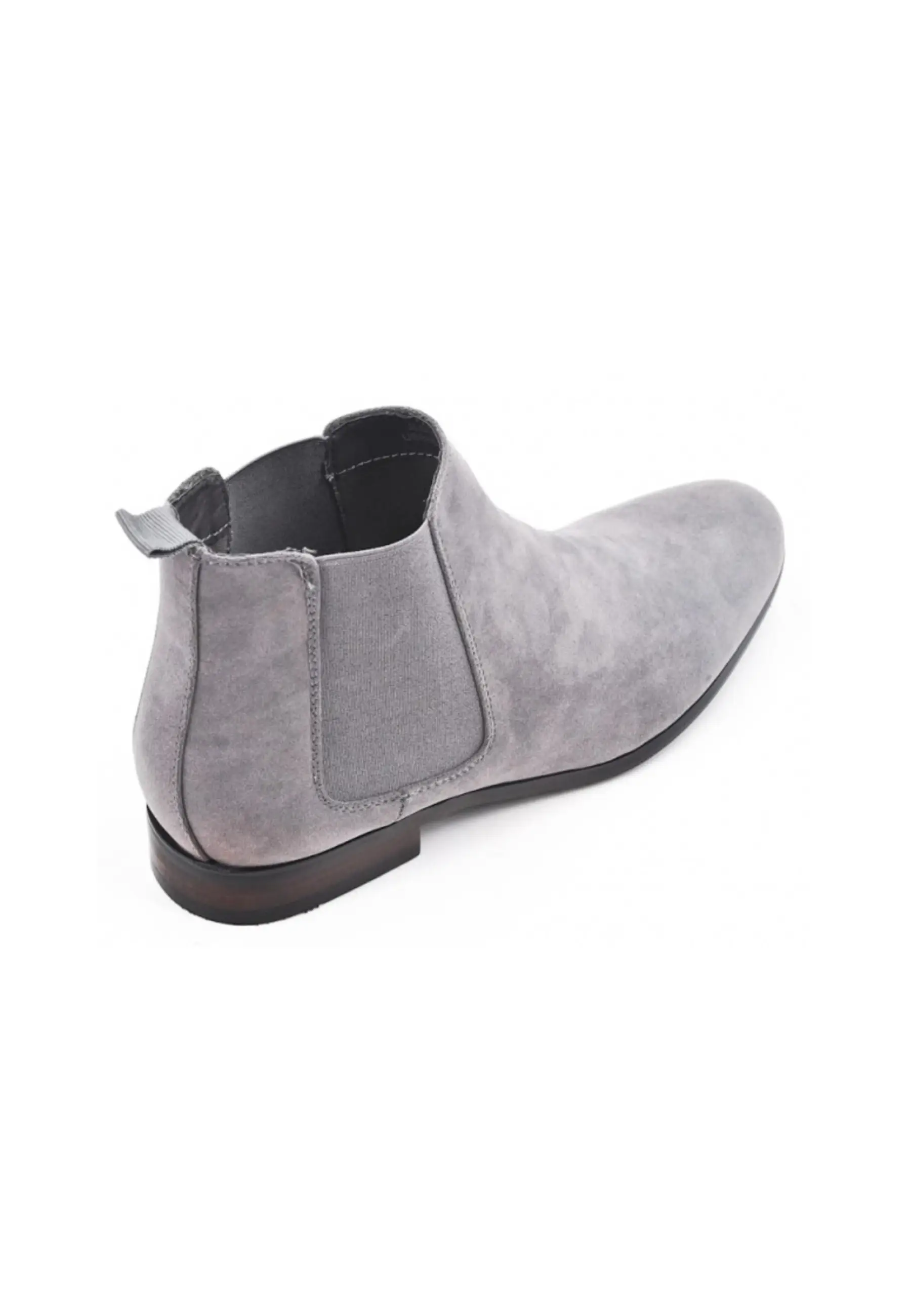 Bottines en suédine gris