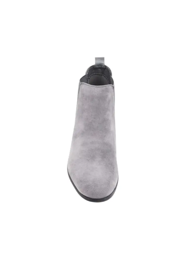 Bottines en suédine gris