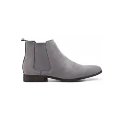Bottines en suédine gris