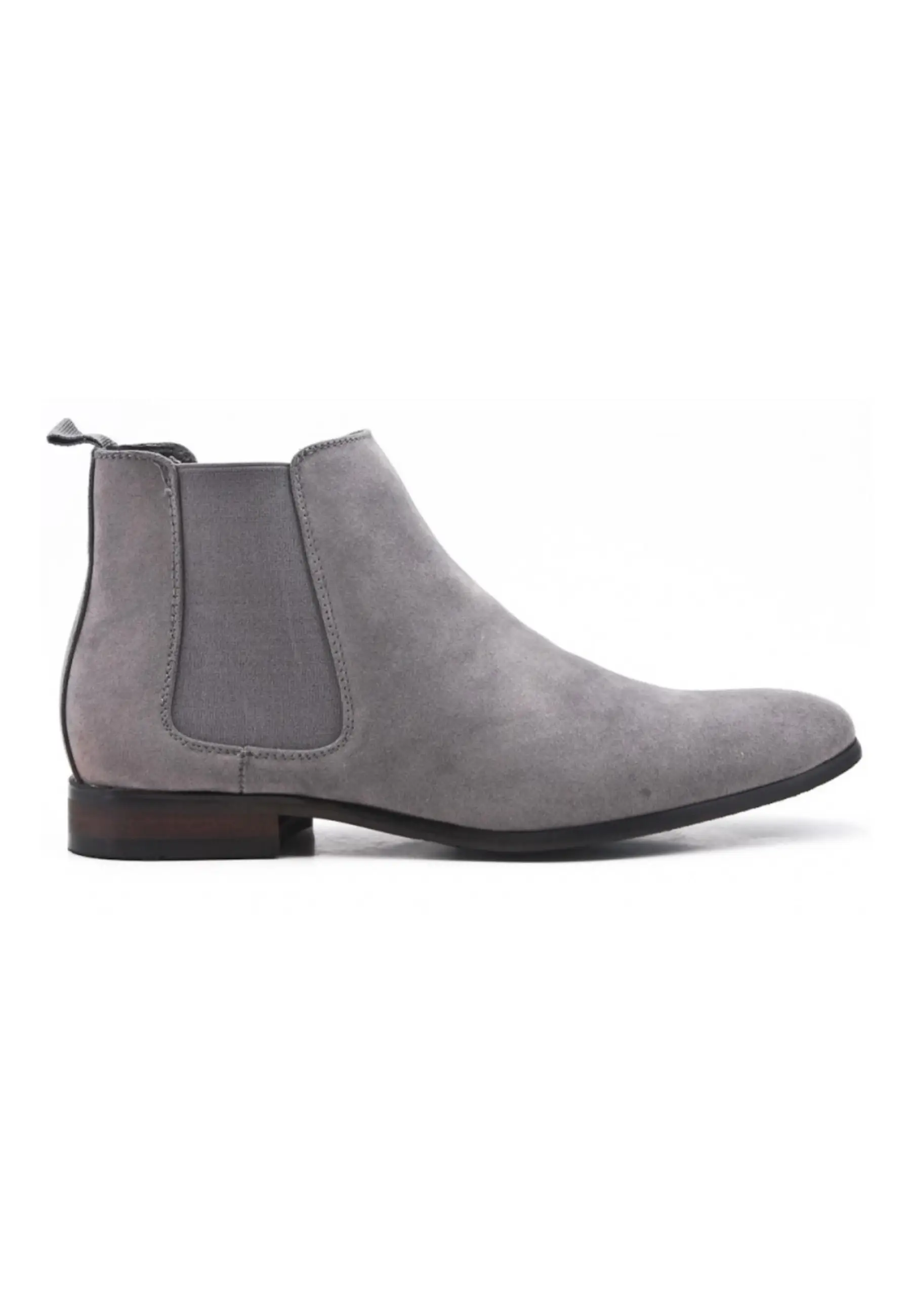 Bottines en suédine gris