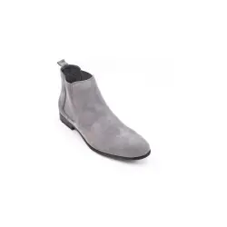 Bottines en suédine gris