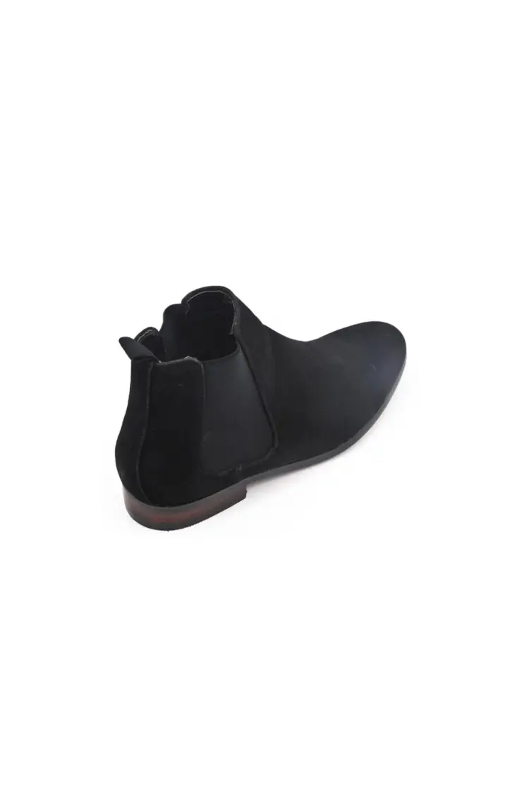 Bottines en suédine noir