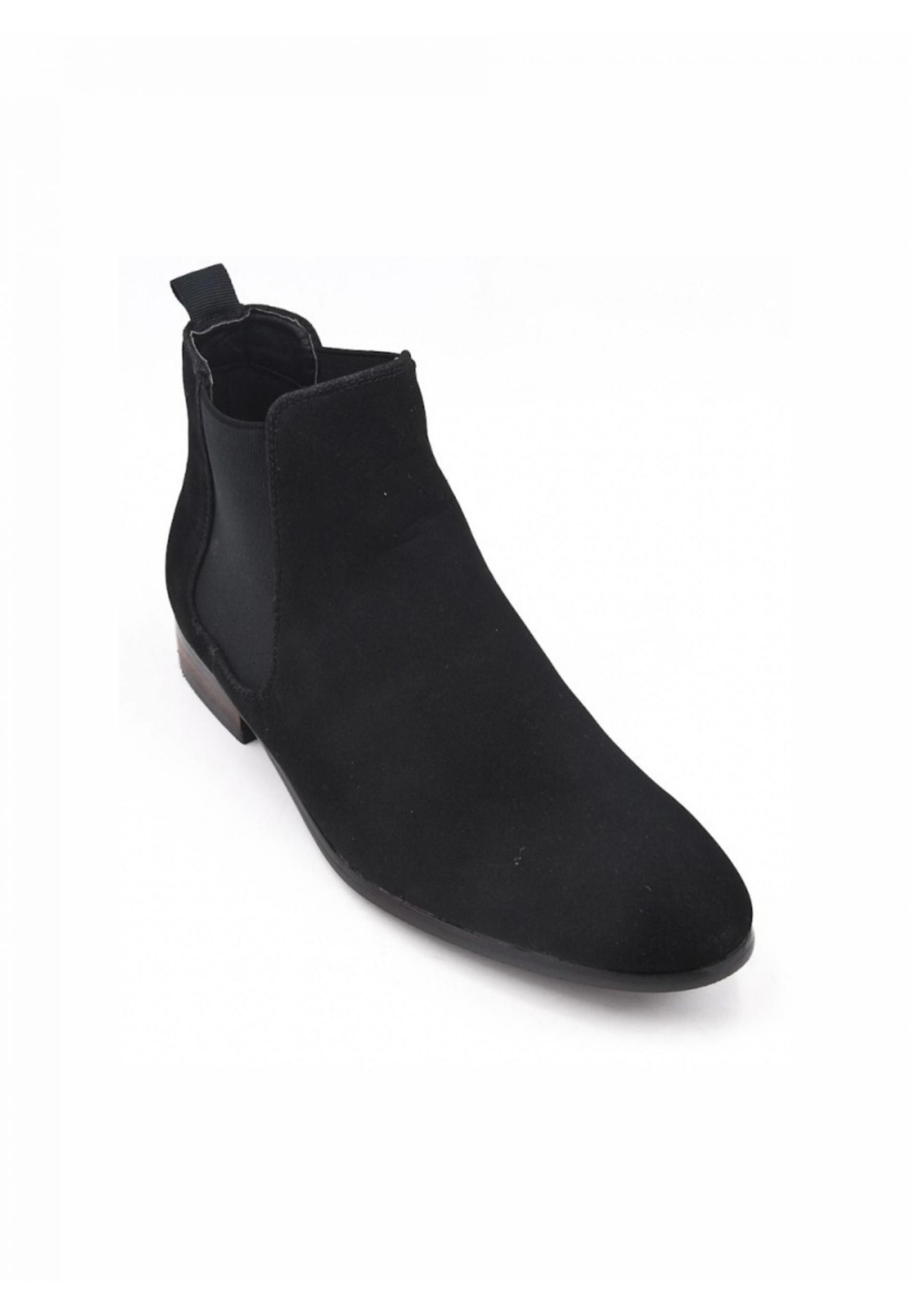 Bottines en suédine noir