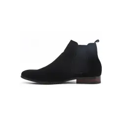 Bottines en suédine noir