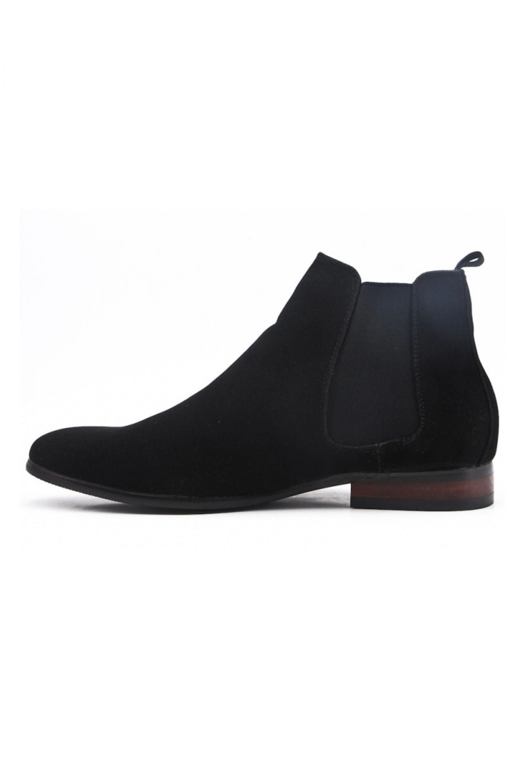 Bottines en suédine noir