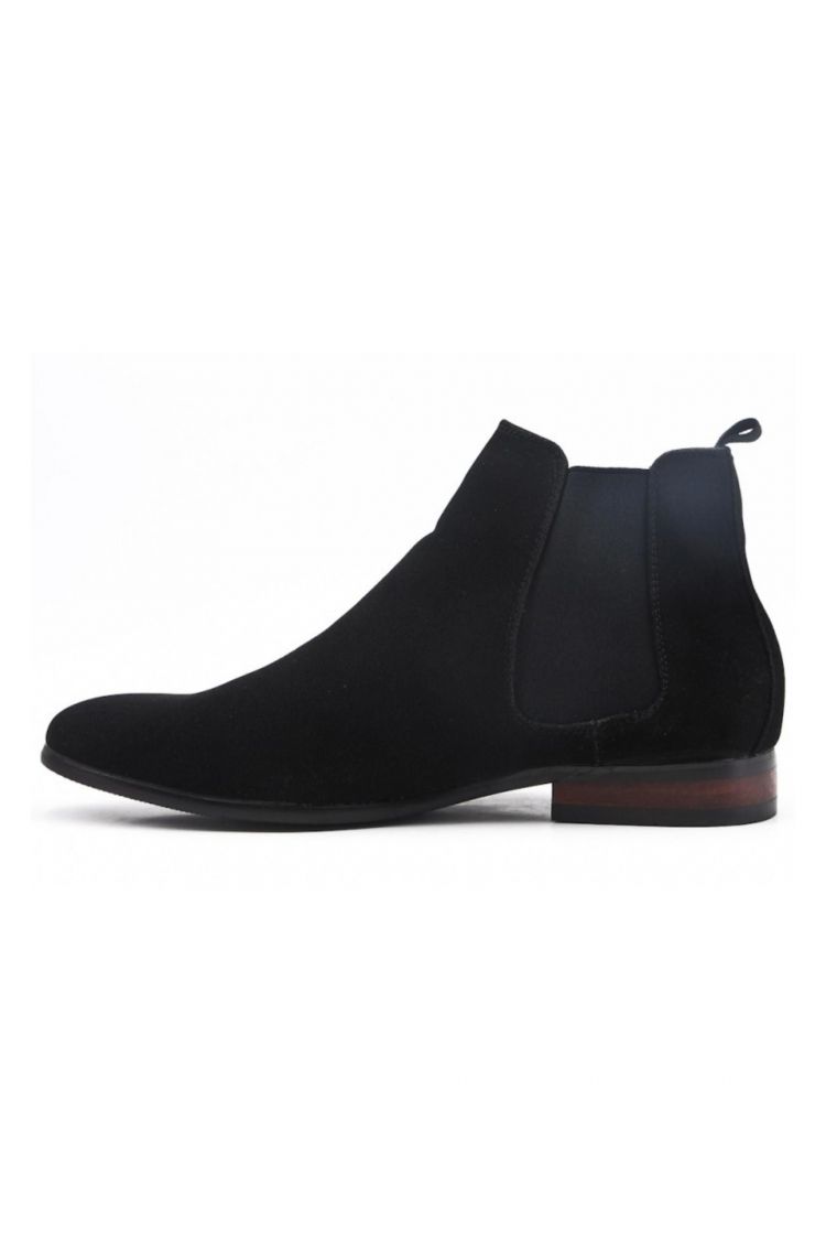 Bottines en suédine noir