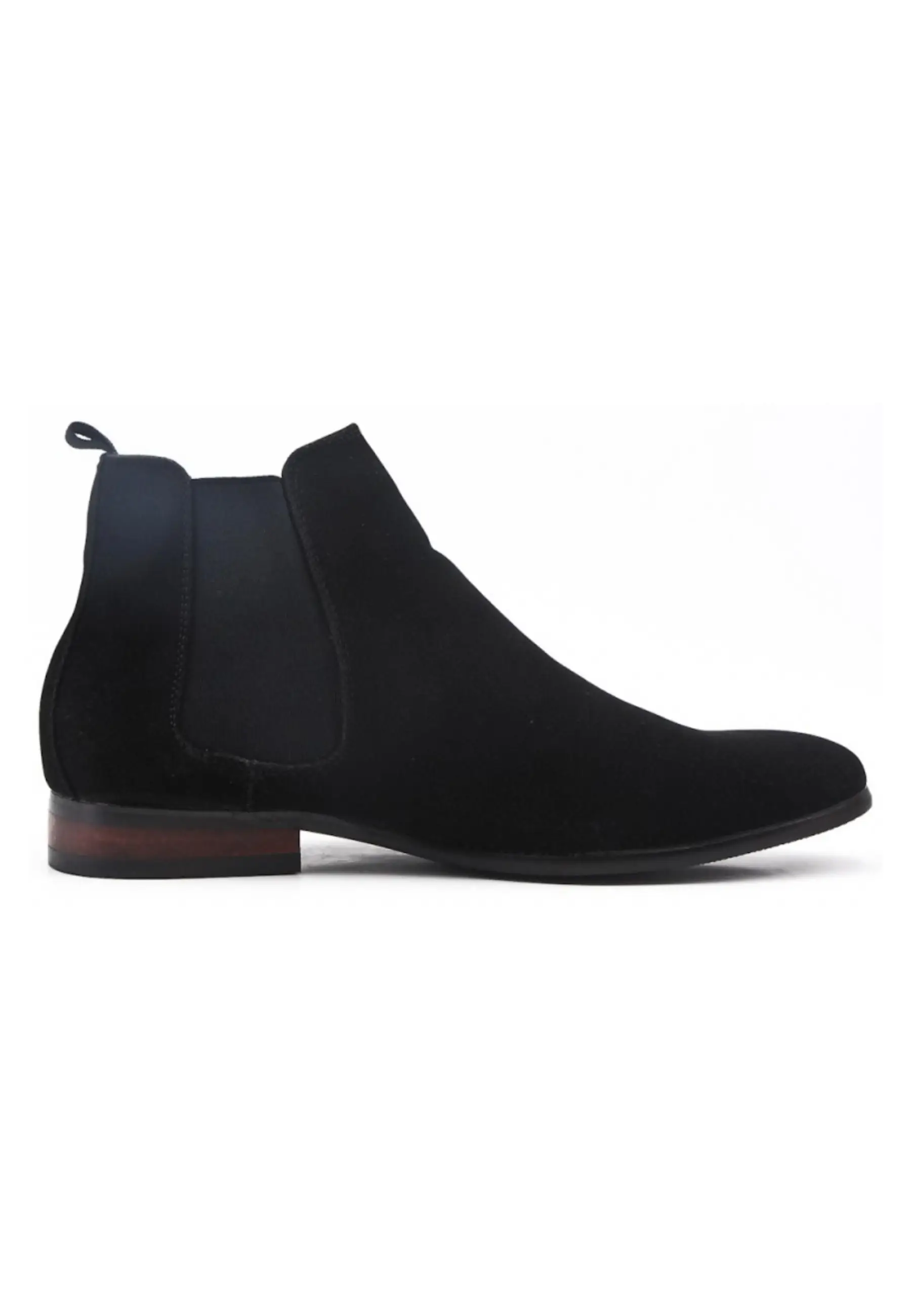 Bottines en suédine noir