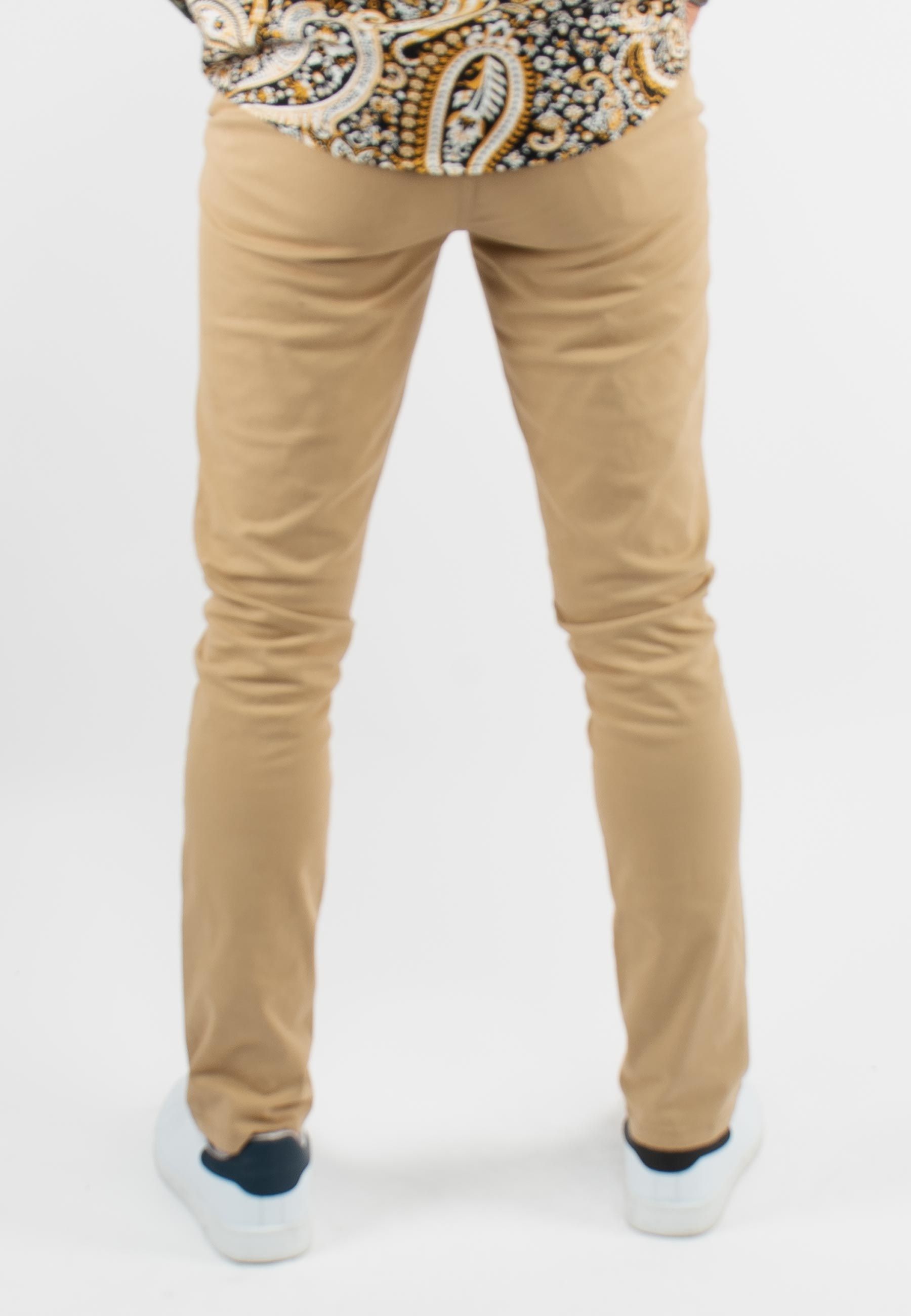 Pantalon chino classique beige