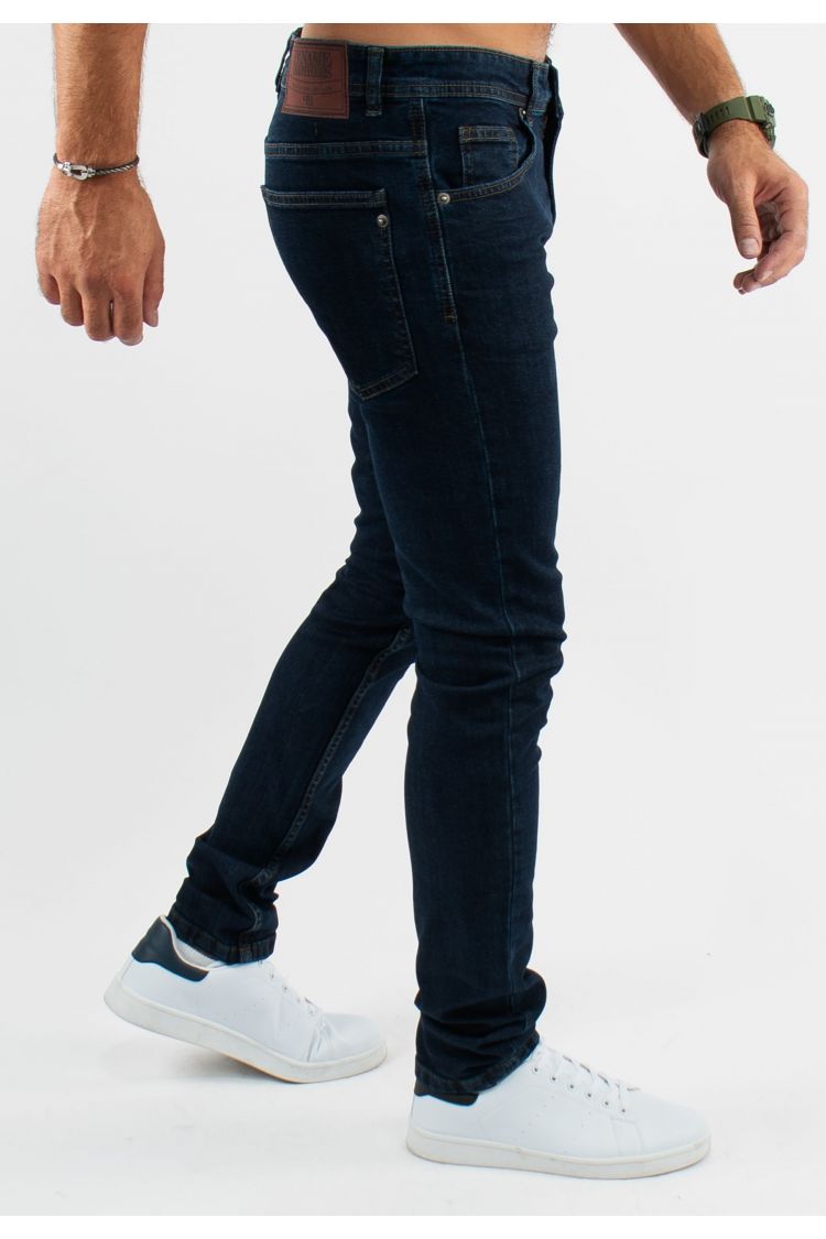 Jean super slim délavé stone wash brut