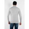 Pull fin col roulé YY02 - Gris