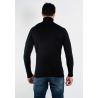 Pull fin col roulé YY02 - Noir