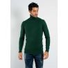 Pull fin col roulé YY02 - Vert