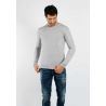 Pull fin col V YY03 - Gris