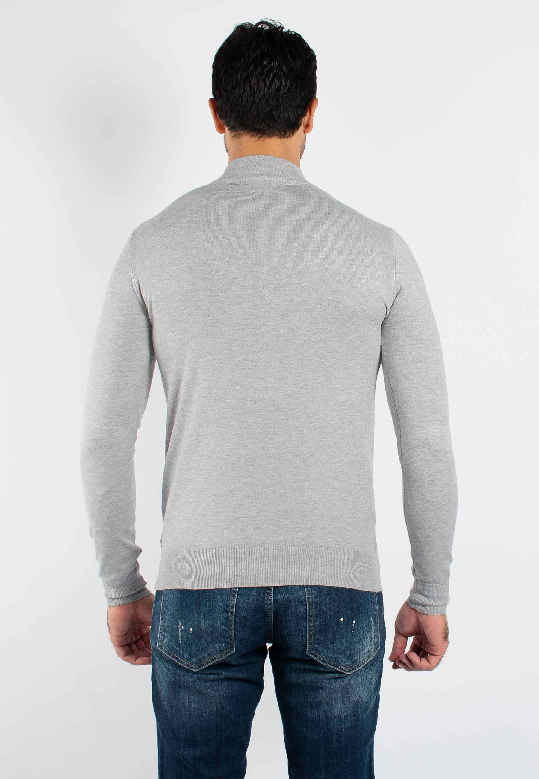 Pull fin col Cheminée YY05 - Gris