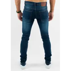 Jean super slim délavé stone wash bleu stone
