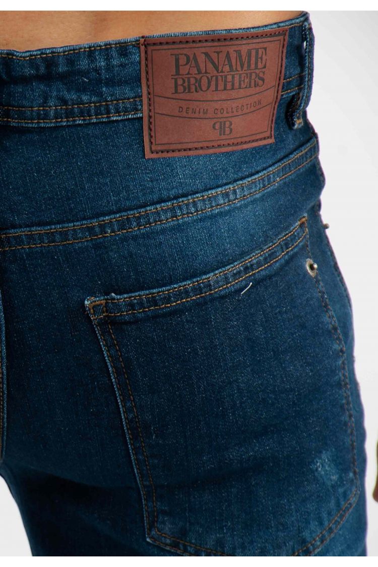 Jean super slim délavé stone wash bleu stone
