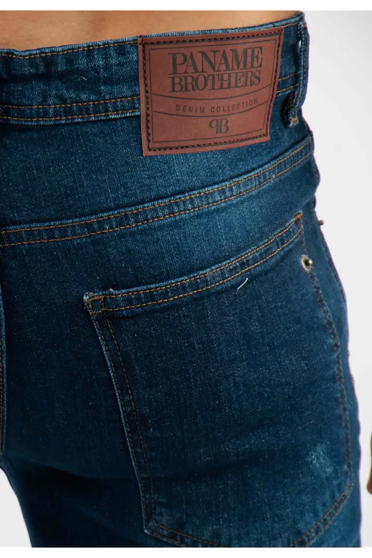 Jean super slim délavé stone wash bleu stone