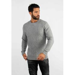 Pull col rond en maille...