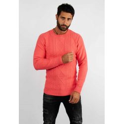 Pull col rond en maille...