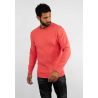 Pull col rond en maille pasteque