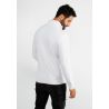 Pull en maille avec col zip blanc