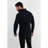 Pull en maille avec col zip marine