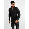 Pull en maille avec col zip noir vintage