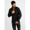 Pull en maille avec col zip noir vintage