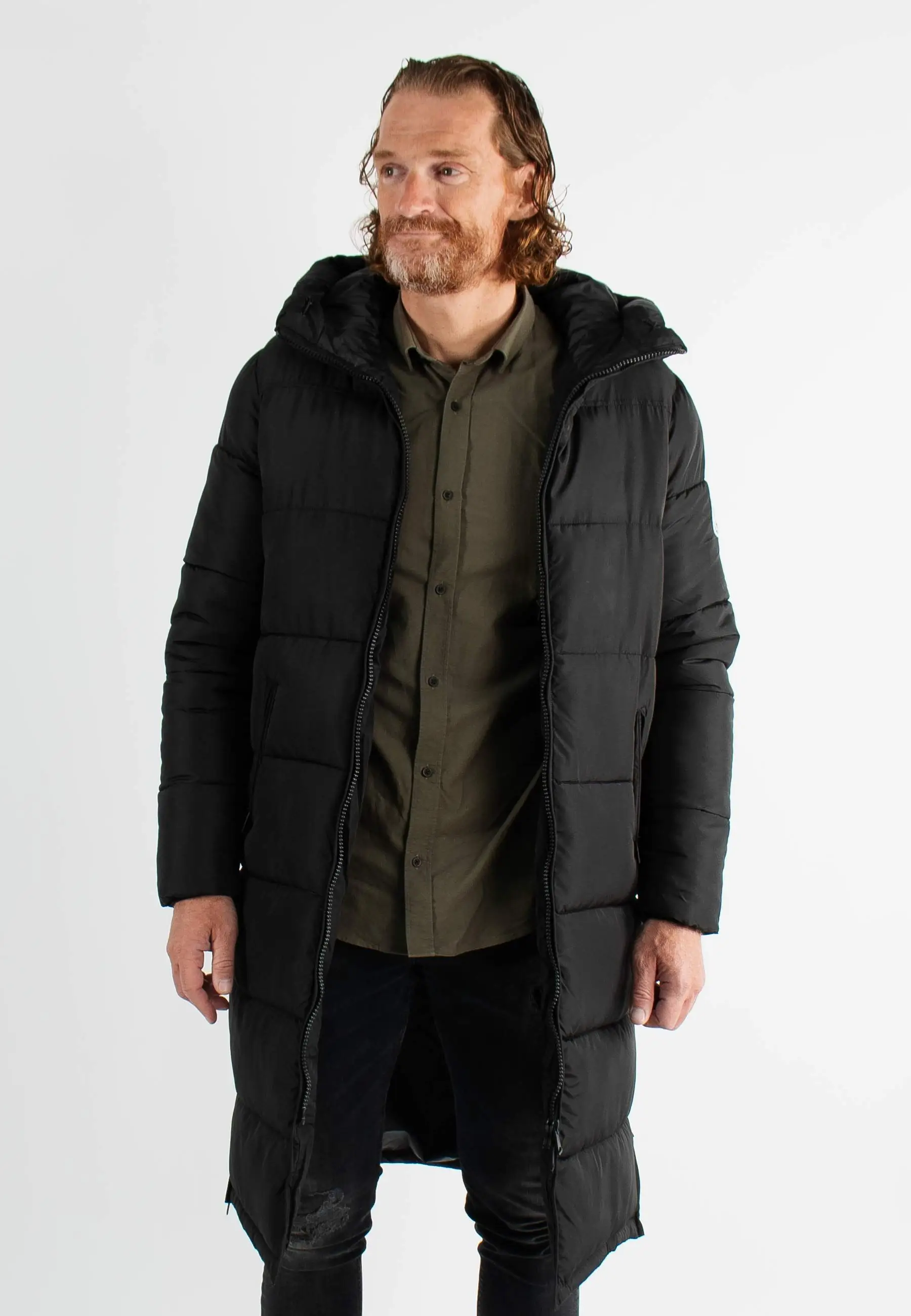 Doudoune longue homme paragoose noir diego