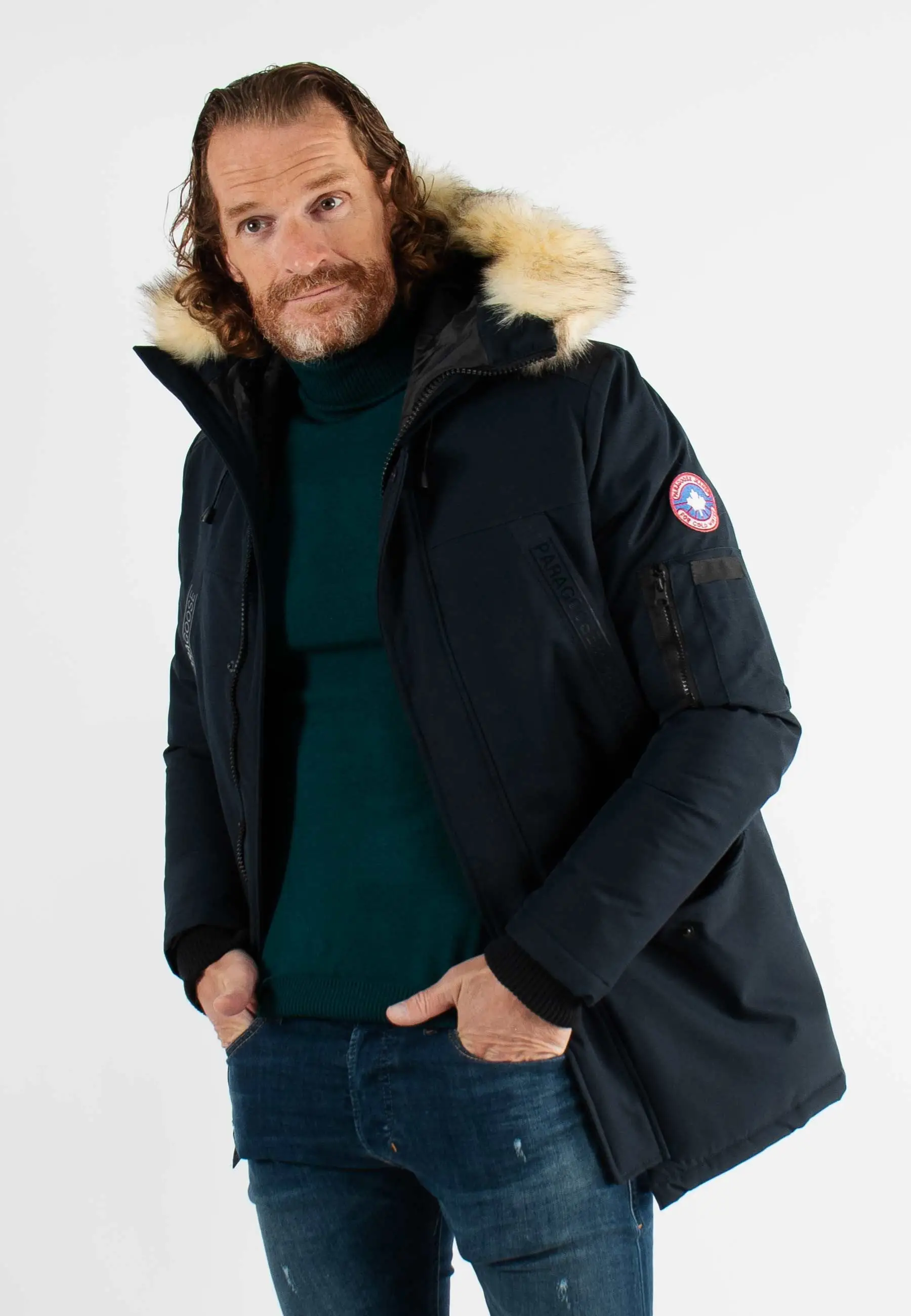 Doudoune courte paragoose navy davos