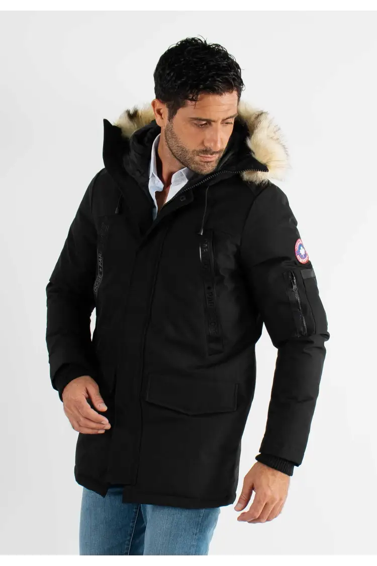 Doudoune courte paragoose noir davos
