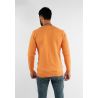 Pull orange cashemere avec col V