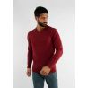 Pull bordeaux cashemere avec col V